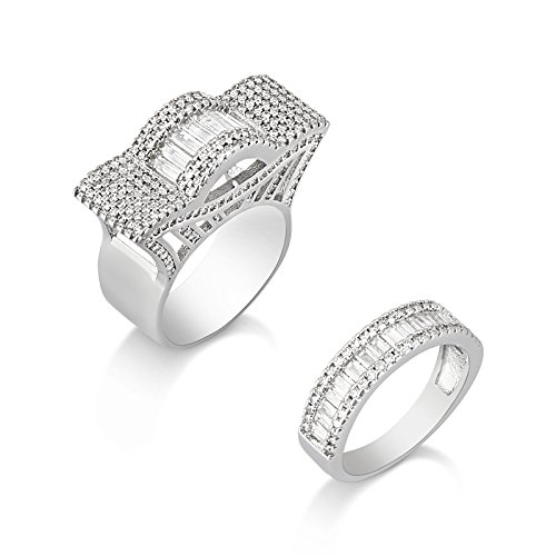 Gleaming Rhodium Toned Ring | Rings for Women Ring for Girlfriend