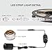 Lepro 16.4ft Dimmable LED Strip Light Kit with 12V Power Supply, 300 LEDs SMD 2835, Non-Waterproof Tape, Flexible Rope Light for Home, Kitchen, Under Cabinet, Bedroom and More, Warm White