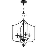 Quorum Lighting 8021-4-59 Entry Pendant, 4-Light 240 Total Watts, Matte Black