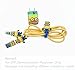 Tospania DIY Protectors for iPhone4/5/6/7 Lightning Cable and USB Charger (Minions)