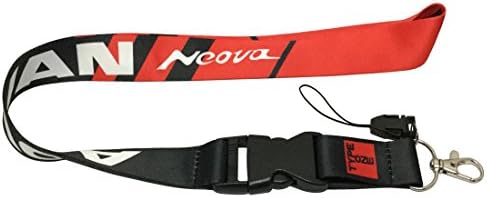 1pcs Black and Red Color USA Ship New Quick Release Neck Strap Lanyard Keychain Keyring Car Keys House Keys ID Badges Card for Speeding Car Performance Team Advan