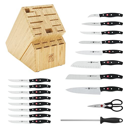 ZWILLING Twin Signature 19Piece German Knife Set with Block, Razor