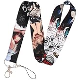 Tomie Junji Ito Japanese Horror 17.7'' Neck Lanyard Keychain Holder ID Badge Mobile Phone Pin Strap by Pinstant, Black
