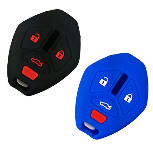 2pcs coolbestda silicone key fob cover case skin jacket…