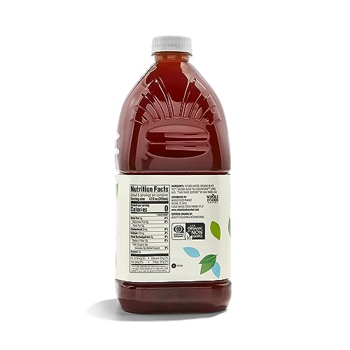 365 BY WHOLE FOODS MARKET, ORGANIC UNSWEETENED BLACK TEA, 64 FL OZ