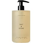 Salt & Stone Antioxidant-Rich Body Wash - Santal & Vetiver | Cleanse, Nourish & Soften Skin with Niacinamide & Hyaluronic Acid | Free From Parabens, Sulfates & Phthalates (15.2 fl oz)
