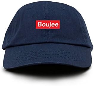 Boujee Supreme Custom Dad Hat Baseball Cap Unstructured New - Navy Blue