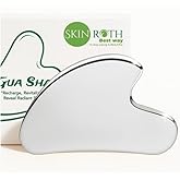 Stainless Steel Gua Sha Facial Massage Tool – Metal Guasha Scraper for Face, Jawline, Neck & Body – Skin Tightening, Puffiness Reducing, Sculpting & Relaxation – Perfect Beauty & Skincare Gift