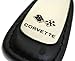 Chevrolet Chevy Corvette C3 Leather Key Chain Black Tear Drop Key Ring