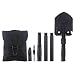 iunio Folding Shovel 35 inch Length Portable with Pickax Carrying Bag Multitool Spade for Camping Entrenching Car Emergency (Upgrades) primary