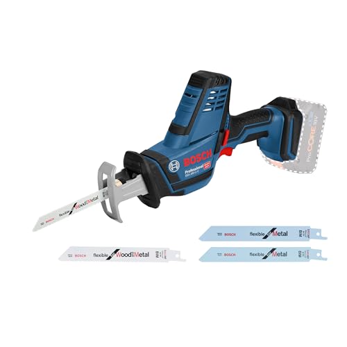 Bosch Professional 18V System Akku Säbelsäge GSA 18 V-LI C (Compact Version inkl. 1x Säbelsägeblatt S 922 AF, ohne Akku/Ladegerät)