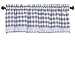 GoodGram Buffalo Check Plaid Gingham Custom Fit Farmhouse Window Valances - Assorted Colors (Gray)