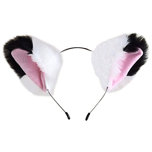 ACTLATI Cute Fox Ears Headband Faux Fur Cosplay Cocktail Party Girls Women Hair Band Fancy Dress Headwear