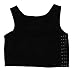 EUBUY Women's Les Lesbian Hook Short Chest Breast Binder Vest Top Black