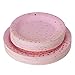 Pink and Gold Party Supplies Paper Plates and Cups Serves 50 Guests Blue with Gold Confetti Dinnerware 50 Dinner Plates 50 Dessert Plates and 50 Cups for Baby Shower Birthday Bridal Shower Wedding