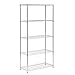 Honey-Can-Do 5-Tier Heavy-Duty Adjustable Shelves, Metal Storage Rack with 350-lb Shelf Capacity, Chrome, 16