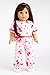 DreamWorld Collections - Perfect Sleepover - Pink Cozy Pajama with White Bunny Slippers - Clothes Fits 18 Inch American Girl Doll (Perfect Bedding set sold separately) (Doll Not Included)