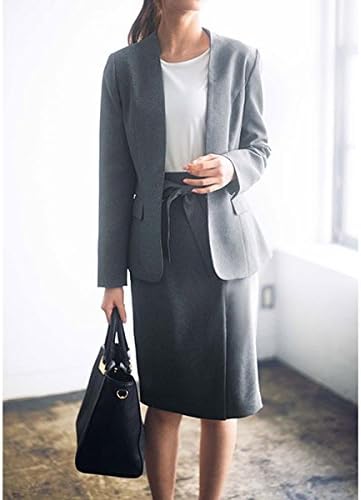 Amazon ジーラ バイ リュリュ ファッション Geera By Ryuryu 通勤にもお出かけにも 洗える4点スーツ グレー 11 スーツ 通販