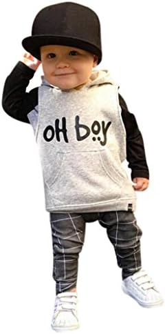 Kid Clothes Set, Hot Sale New Toddler Infant Baby Girl Boy Clothes Set Fashion Hooded Tops+Pants Outfits by Neartime (White, 3-4T)