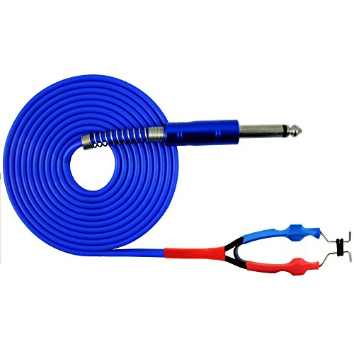 ITATOO Tattoo Clip Cords Silicone 8.2 Feet 2.5M Soft Tattoo Clip Cord for Tattoo Machine Tattoo Power Supply Tattoo Wire Blue