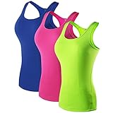 MAGNIVT Women's 3 Pack Dry Fit Compression Tank Top