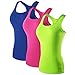 MAGNIVT Women's 3 Pack Dry Fit Compression Tank Top