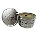 Scented Candles-Man Cave Collection-All Natural Soy Wax-SET of 3: Nag Champa, Dragons Blood, Asian Sandalwood~8 ounce Tin ~Wood Wick by Gulf Coast Candle Company
