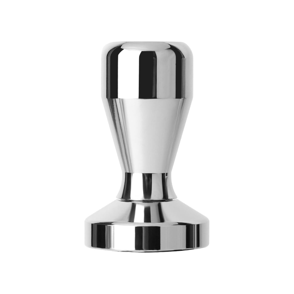 Coffee Tamper, Stainless Steel Espresso Coffee Bean Press Base Espresso Tamper 51mm Tool (Silver(51mm))