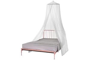 GWHOLE Universal Mosquito Net Bed Canopy, Easy Installation Hanging Bed Canopy Netting for Single to King Size Beds Hammocks Cribs, White