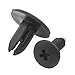 Car Fender Fastener - TOOGOO(R) 100 Pcs Car Fender Push Type Black Plastic Rivets Fastener 6mm Hole