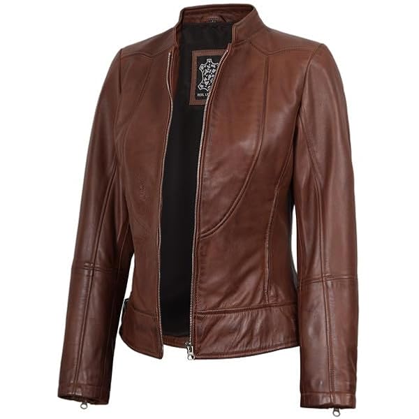 Bod & Christensen Women's Rebecca Leather Jacket Tan (M) at Amazon Bod & Christensen Women's Rebecca Leather Jacket Tan (M) at Amazon