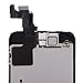 Corepair Full Assembly Replacement for iPhone 5C (4.0 Inch) LCD Display Screen Touch Digitizer Assembly, Facing Proximity Sensor+ Home Button+ Ear Speaker+ Front Camera+ Repair Tools (5C Black)