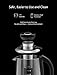 Electric Kettle, Willsence Electric Tea Kettle Stainless Steel Glass Boiler Hot Water Tea Heater with Temperature Control LCD Display, Removable Tea Infuser, 1.7 L, 1200W (Glass)