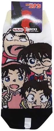 Amazon 名探偵コナン レディース靴下 キャラックス 少年探偵団 Wh Bk 女の子 おしゃれ キャラクター グッズ 通販 アニメ 萌えグッズ 通販