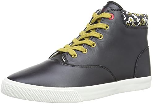 Bucketfeet Mens Suiko B Mid Lace-Up, Black/White/Brown (10)