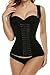 Ekouaer Women's Underbust Corset Waist Trainer Cincher Steel Boned Body Shaper Tummy Fat Burner