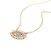 Turkish Evil Eye Necklace Cats Eye Gold Plated Faith Protection Lucky Jewelry for Women and Girls Party Special Days(Evil Eye Necklace)