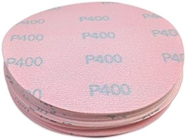 Red Label Abrasives 5 Inch 400 Grit High Performance Hook and Loop Wet/Dry Auto Body Film Sanding Discs, 50-Pack