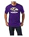 NFL Baltimore Ravens Men's UP4 Tee, Dark Purple, X-Large
