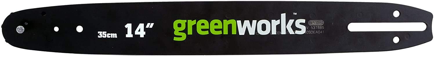 Greenworks sword for chainsaw (35cm guide bar suitable for chainsaw G40CS15 of the 40 Volt Greenworks series)
