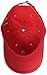 Concept One Disney Mickey Mouse Baseball Hat, Washed Twill Cotton Adjustable Dad Cap, Crimson, One Size