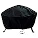 Sunnydaze 36-Inch Fire Pit Cover - Round Outdoor Cover for Fire Pit - Weather-Resistant PVC with Drawstring Closure - Black