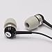 Veritas Memory Foam Earphone Tips Foam Tips (Fits 4mm-5.5mm Diameter Nozzle, Black, 4 Pairs, Medium)