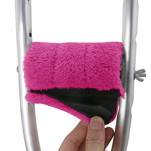 TOMMHANES AMISGUOER Crutch Pads Underarm Crutches Pads Crutch Hand Grip Covers Crutch Pads Washable OneSize (2 Armpit, 2 Hand Cushion) (CP10P) - Thumbnail 4