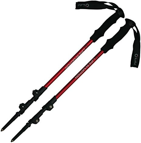 Pair of Life In Motion Trekking/Hiking/Walking Poles (Sticks), Durable, Lightweight, Collapsible/telescoping.