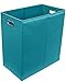 Sorbus Laundry Hamper Sorter with Lid Closure – Foldable Hamper, Detachable Lid, Portable Built-In Handles for Easy Transport – Double (Aqua)