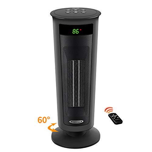 Indoor Electric Space Heater, ASTERION Portable Oscillating Ceramic