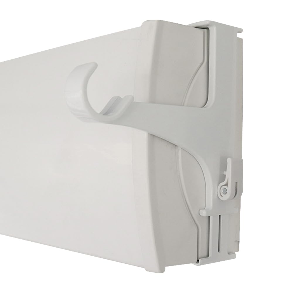 Store & Joinery 2.0 Set of 2 Supports - without drilling without adhesives - for Curtain Rods ø20-28mm - tension fixing on Roller Shutter Box Height 14-24 cm white - French Quality