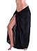 Ingear Beach Long Batik Print Sarong Womens Swimsuit Wrap Cover Up Pareo (Black), One Size