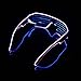 Light Up EL Wire Neon Shutter Glasses Flashing LED Rave Sunglasses for 80s, EDM, Parties Decorations(1 Pack)